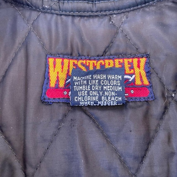 Vintage mens west creek plaid flannel jacket size small / in fair condition - Picture 4 of 5